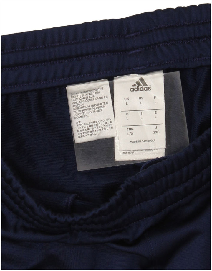 Γυναικεία αθλητική φόρμα Adidas Παντελόνι UK 14 Large Navy Blue Polyester