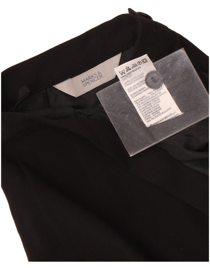 Marks & Spencer Γυναικεία Pencil Φούστα UK 12 Medium W28 Black Polyester