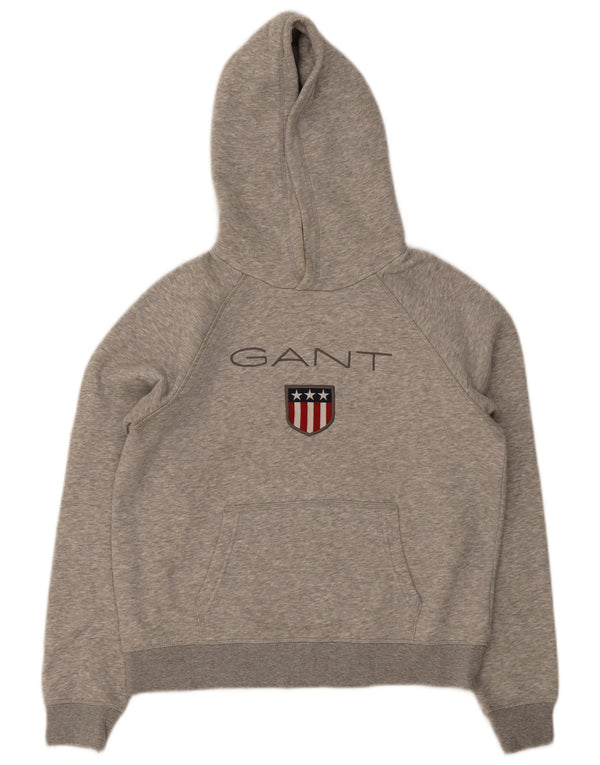 Μπλούζα με κουκούλα Gant Boys Graphic Regular Fit 14-15 ετών Γκρι βαμβακερό