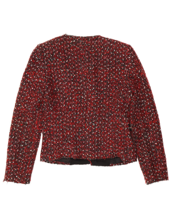 Zara Γυναικείο σακάκι blazer UK 10 Small Red Flecked Modern