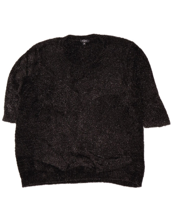 Γυναικείο πουλόβερ Hobbs 3/4 Sleeve Crew Neck Jumper UK 18 XL Black Flecked