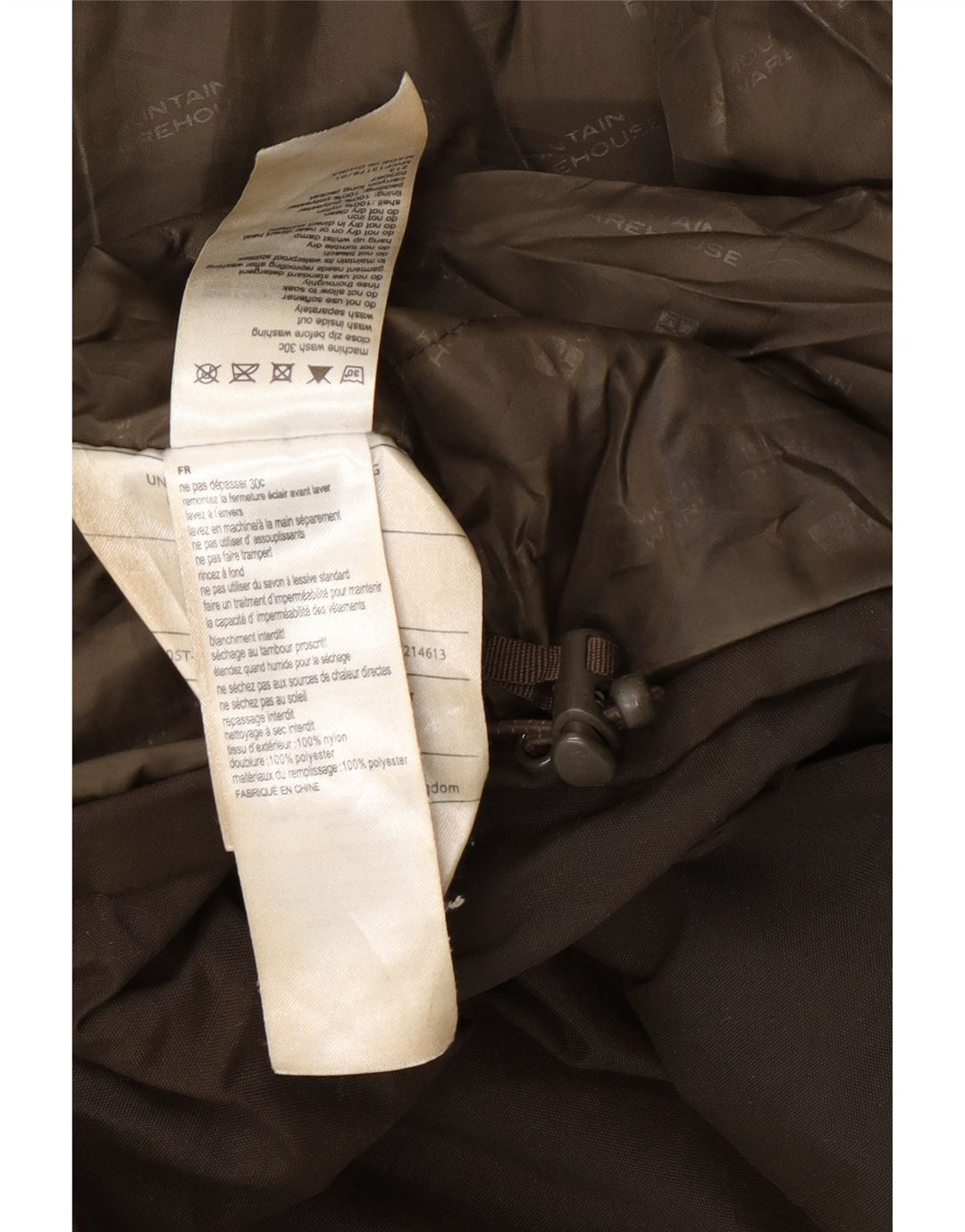 Ανδρικό μπουφάν Parka με κουκούλα Mountain Warehouse UK 38 Medium Brown Nylon