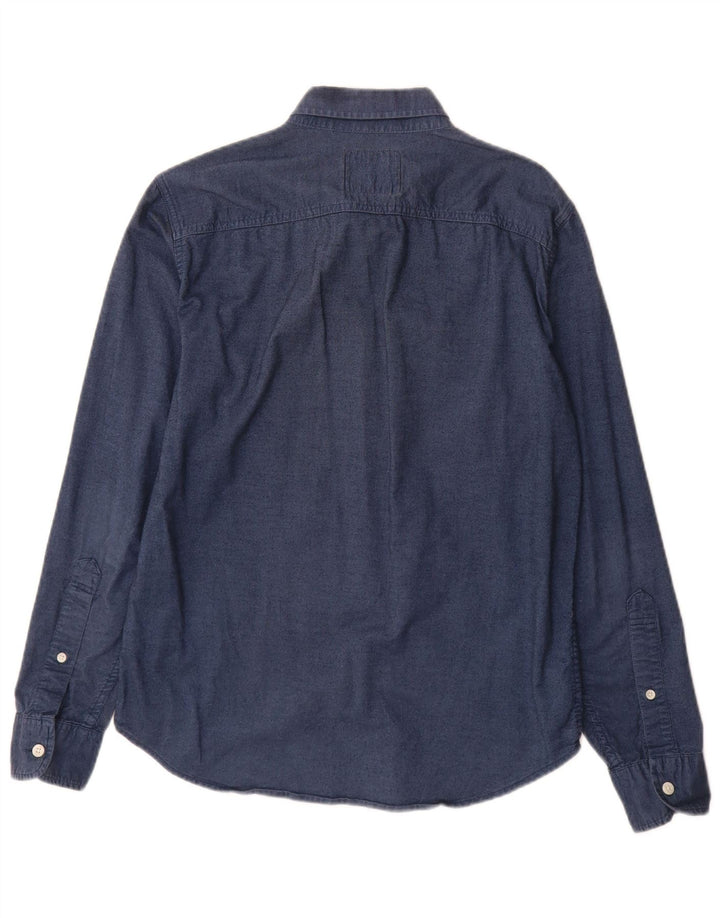 Ανδρικό πουκάμισο Hollister Μικρό Βαμβακερό Navy Blue