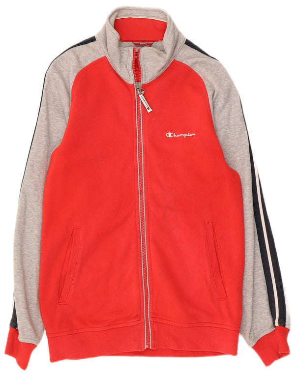 Ανδρική αθλητική φόρμα CHAMPION Top Jacket Small Red Colourblock Βαμβακερό