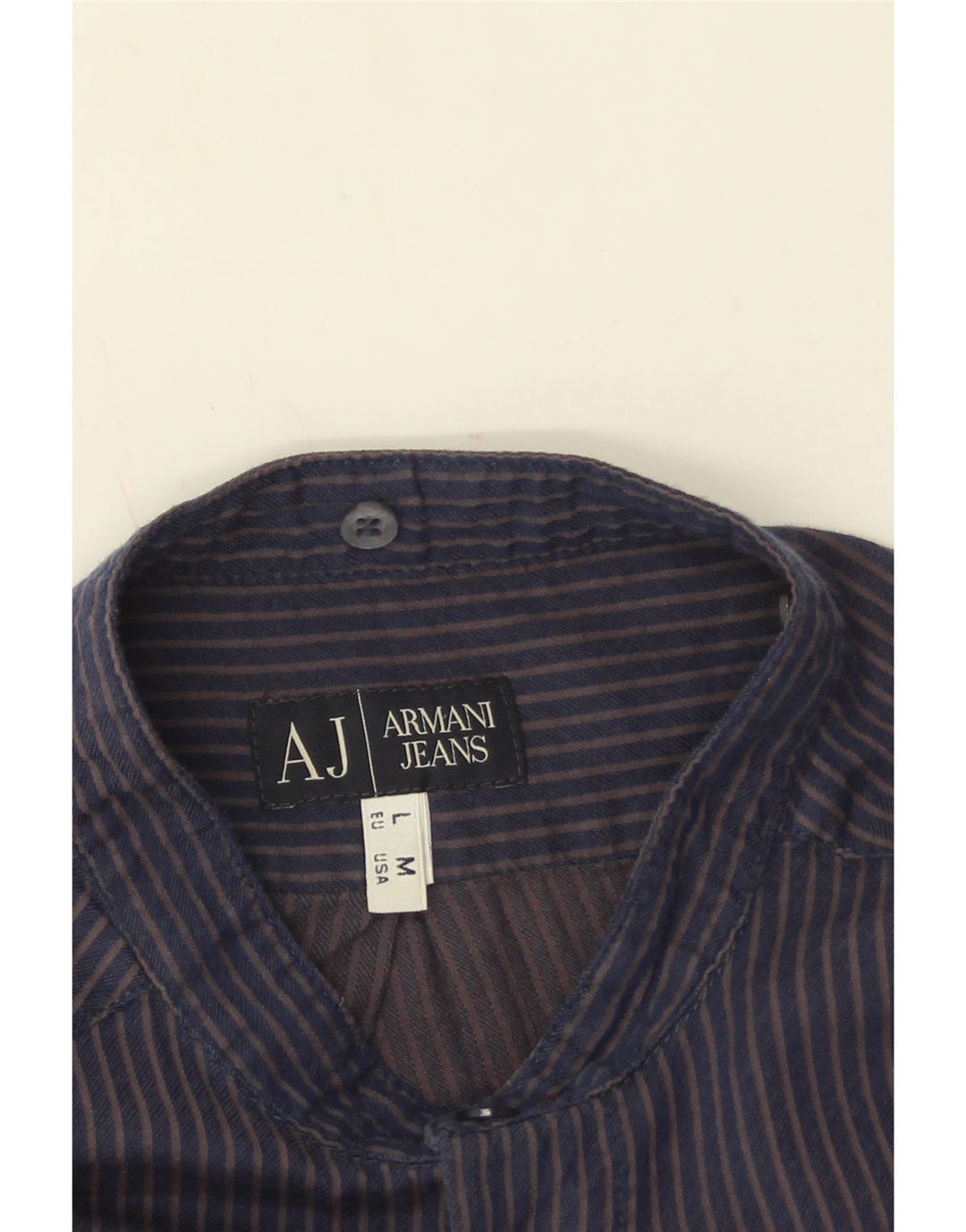 Ανδρικό πουκάμισο Armani Jeans Μεγάλο Navy Blue Pinstripe
