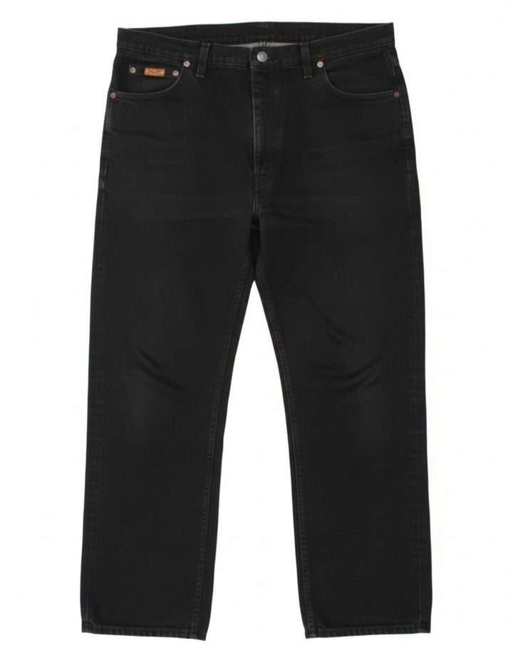 WRANGLER Mens Straight Jeans W38 L28 Black