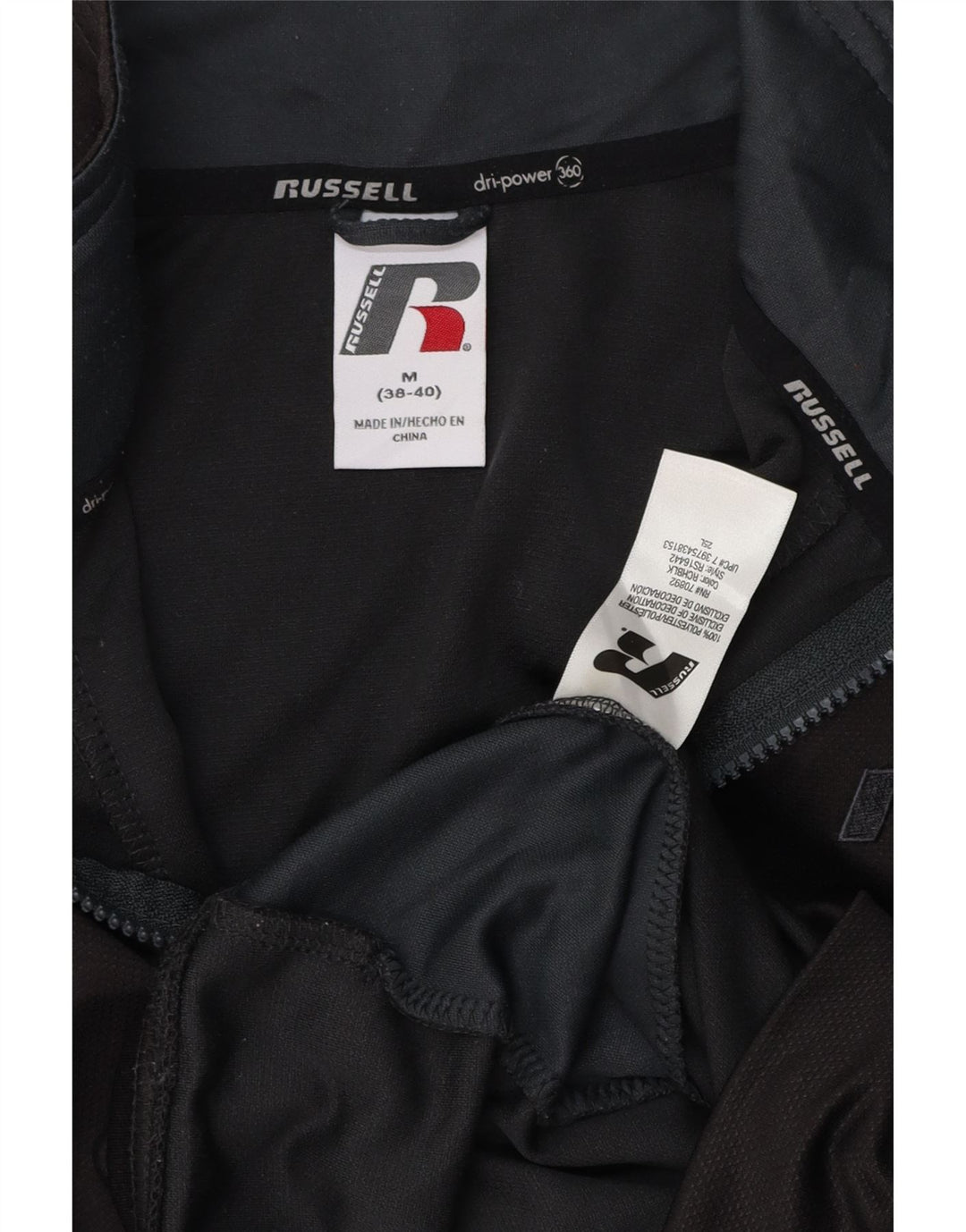 RUSSELL ATHLETIC Ανδρική φόρμα αθλητικής φόρμας Top Jacket UK 38/40 Medium Black