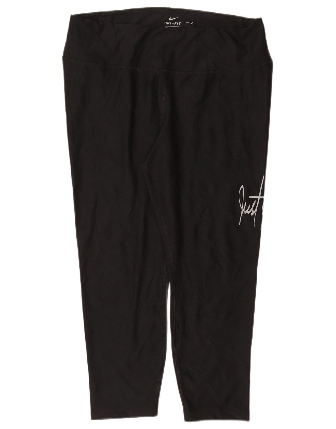 Γυναικεία γραφικά κολάν NIKE Dri Fit UK 18 XL μαύρο πολυεστέρα