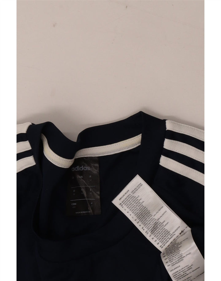 Ανδρικό T-Shirt Climalite ADIDAS Top Medium Navy Blue Polyester
