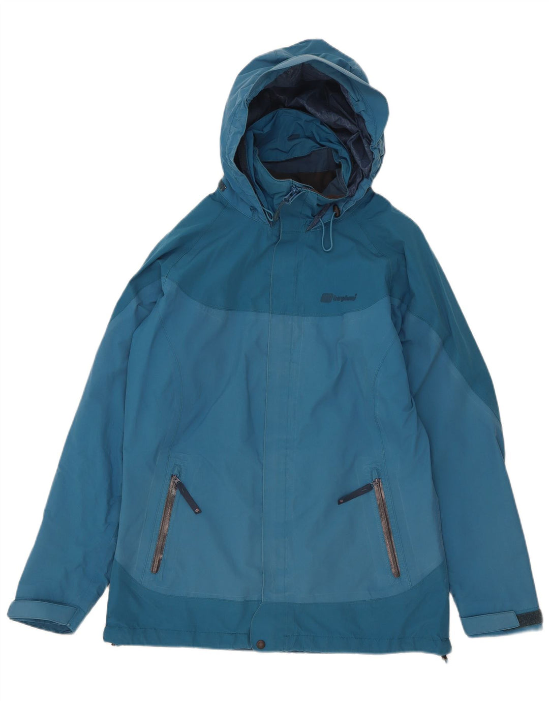 Γυναικείο μπουφάν βροχής με κουκούλα Berghaus UK 10 Small Blue Colourblock