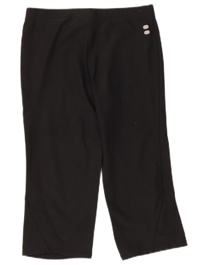 Nike Γυναικεία Κάπρι Κολάν UK 10/12 Μεσαίο μαύρο πολυεστέρα