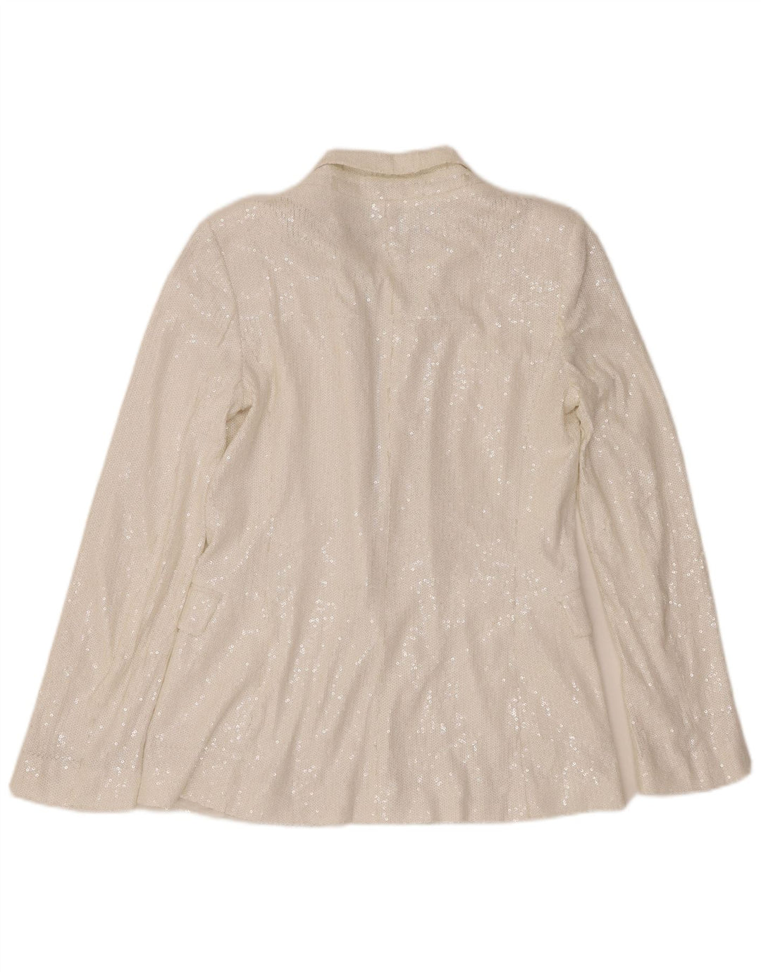 Zara Γυναικείο Μπουφάν με παγιέτες UK 10 Small White
