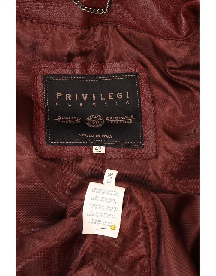 Privilegi Γυναικείο παλτό με κουκούλα Oversized IT 42 Medium Burgundy