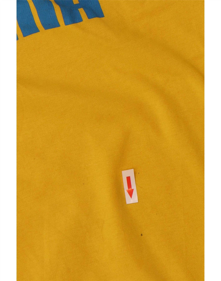 Ανδρικό γραφικό μπλουζάκι Puma Top Small κίτρινο