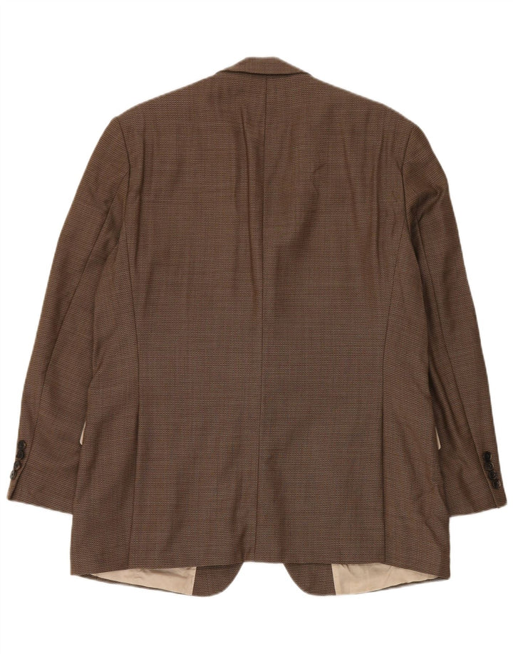 Ανδρικό σακάκι σακάκι Hugo Boss US 42 XL καφέ, παρθένο μαλλί