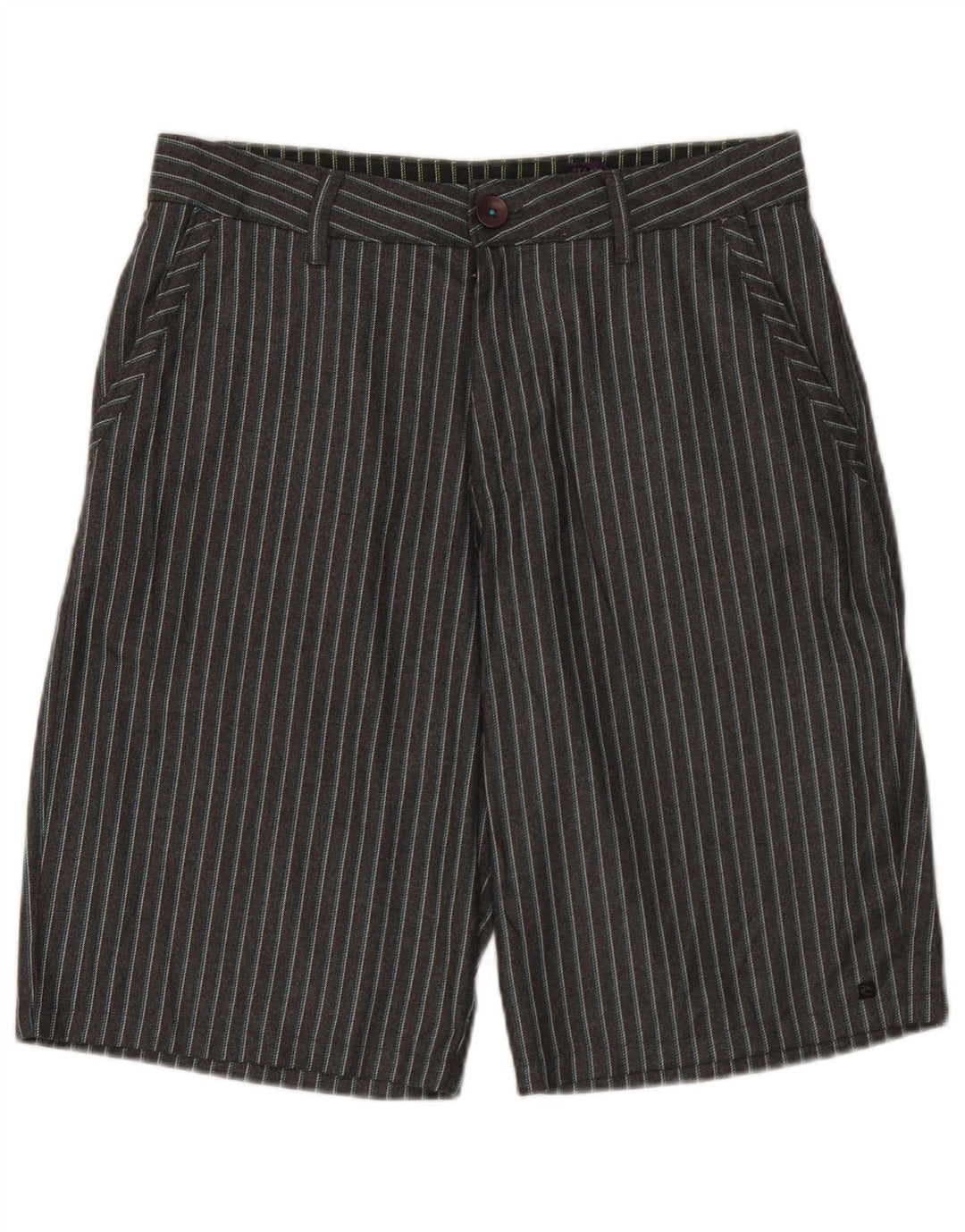 Ανδρικό σορτς Chino Rip Curl W32 με μεσαίο γκρι ριγέ πολυεστέρα