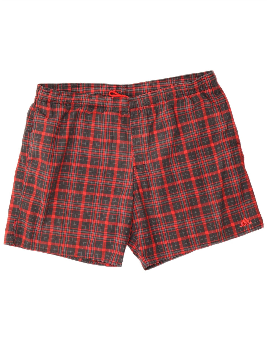 Ανδρικό σορτς κολύμβησης Adidas XL Red Check Polyester