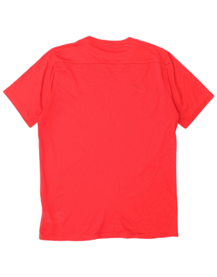 Ανδρικό T-Shirt Nike Dri Fit Top μεγάλο κόκκινο πολυεστέρα