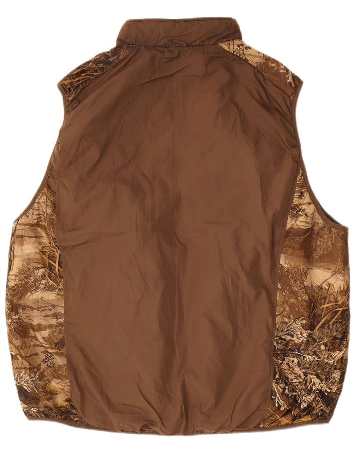 REALTREE Ανδρικά Reversible Gilet IT 54/56 3XL καφέ καμουφλάζ πολυεστέρας