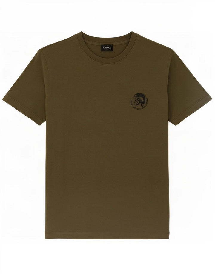 Ανδρικό T-Shirt Diesel Top Medium Khaki Cotton