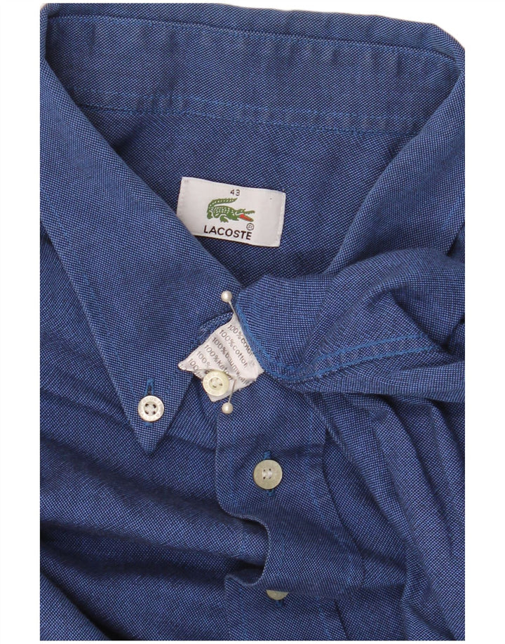 Ανδρικό πουκάμισο Lacoste νούμερο 43 XL Μπλε βαμβακερό