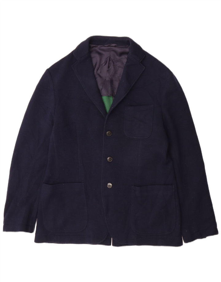 Fred Perry Ανδρικό σακάκι 3 κουμπιών μπλέιζερ IT 42 XL Navy Blue Cotton