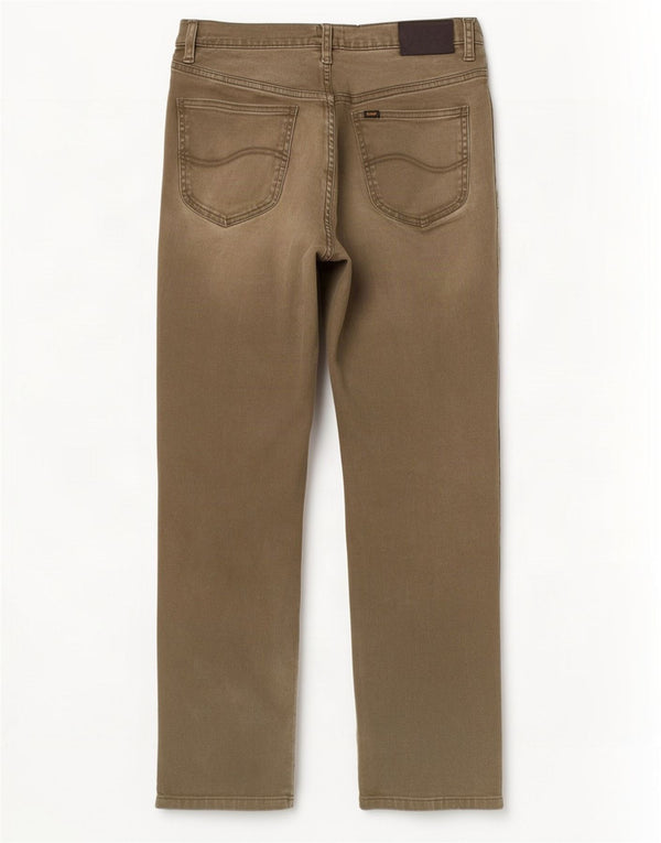 Lee Mens Rider Slim Straight Jeans W32 L32 Χακί βαμβακερό
