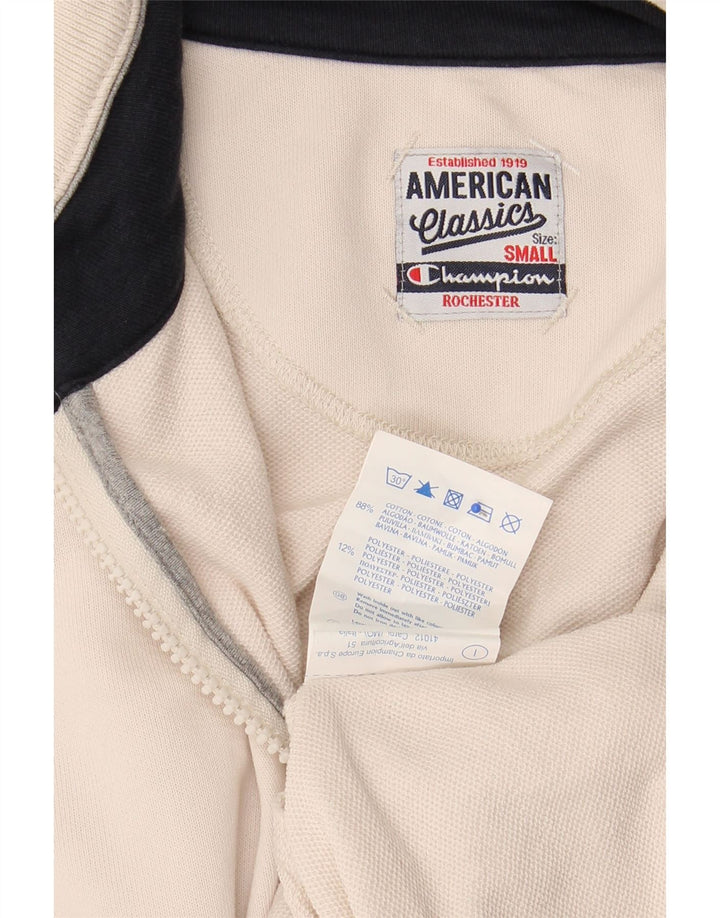 Ανδρική αθλητική φόρμα CHAMPION Top Jacket Small Off White Βαμβακερό