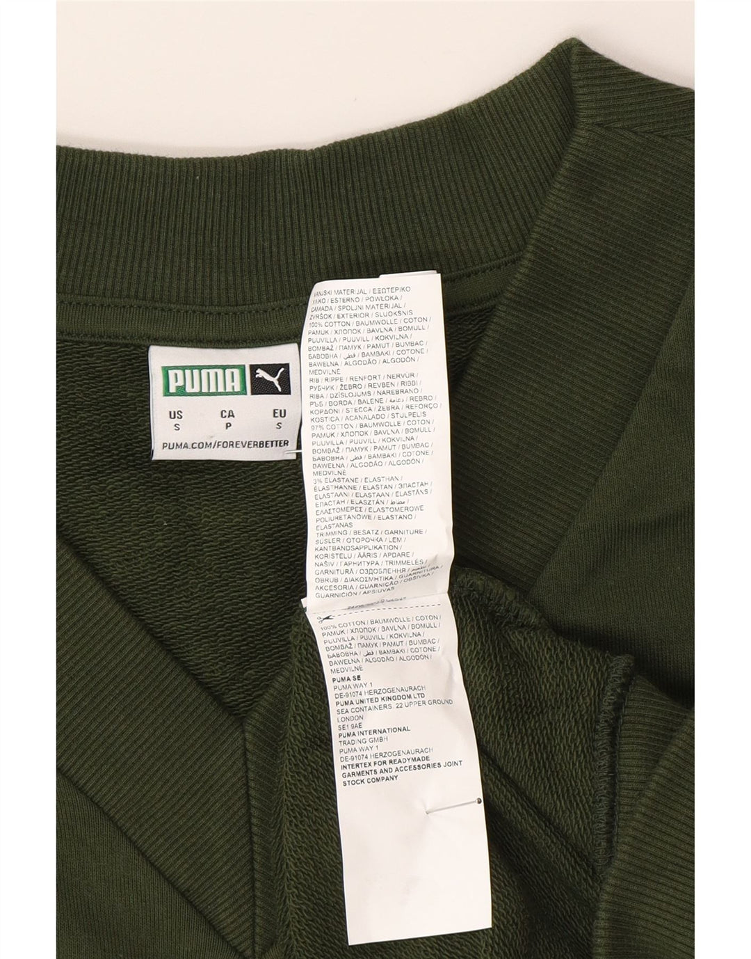 Ανδρικό αμάνικο φούτερ PUMA Jumper Μικρό πράσινο βαμβακερό