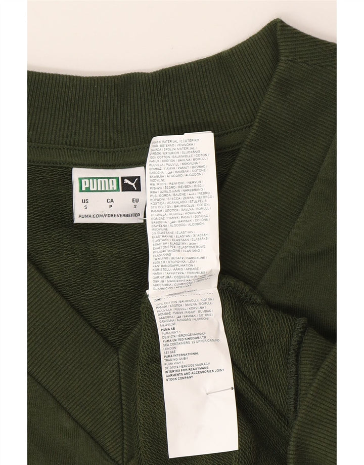 Ανδρικό αμάνικο φούτερ PUMA Jumper Μικρό πράσινο βαμβακερό
