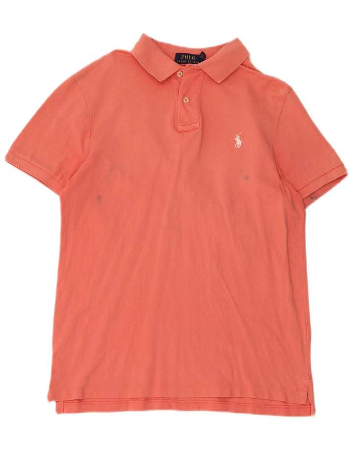 Πόλο Ralph Lauren Ανδρικό πουκάμισο προσαρμοσμένο σε λεπτή εφαρμογή, μεσαίο ροζ