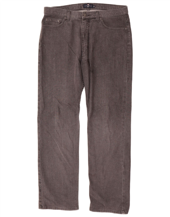 Marks & Spencer Ανδρικό Τζιν Μπλε Harbor Straight W36 L31 Γκρι βαμβακερό