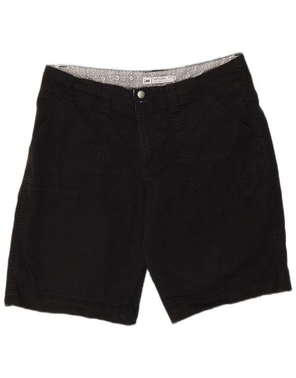 Γυναικείο σορτς Chino Lee Natural Fit US 12 Large W34 Μαύρο βαμβακερό