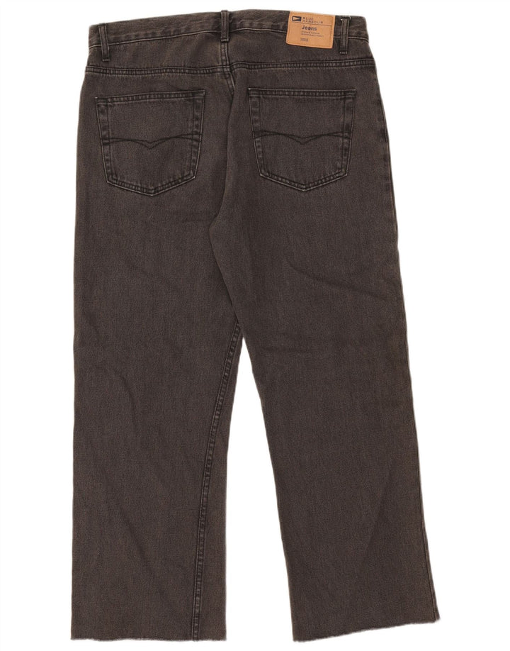 Marks & Spencer Ανδρικό Τζιν Μπλε Harbor Straight W34 L26 Γκρι βαμβακερό