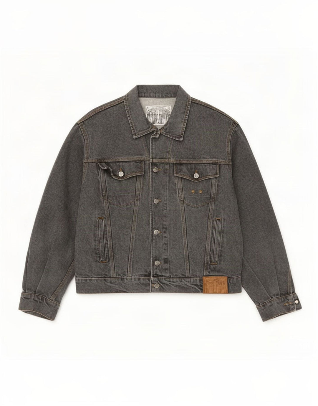 Ανδρικό τζιν μπουφάν Ferre UK 40 Large Grey
