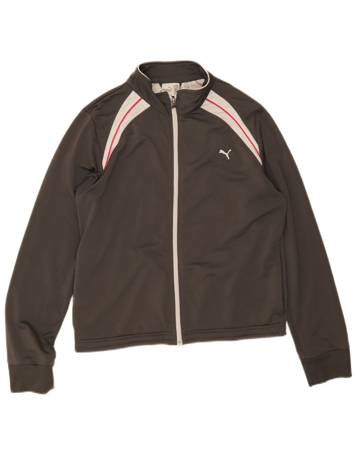 Puma γυναικεία αθλητική φόρμα Top Jacket UK 14 Large Grey Colourblock Polyester