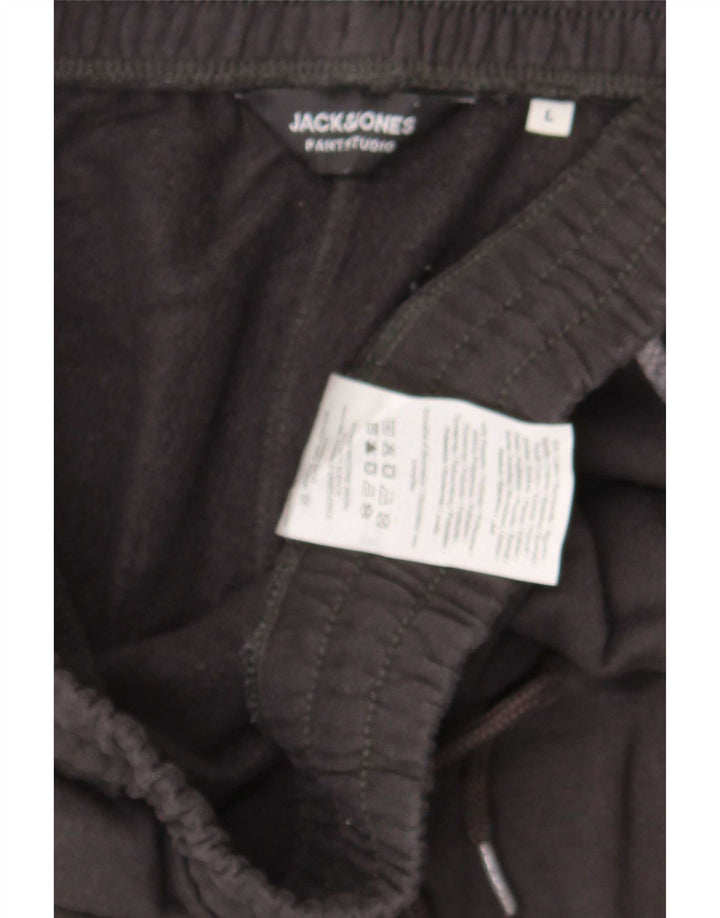 Ανδρικό αθλητικό σορτς Jack & Jones, μεγάλο μαύρο βαμβακερό