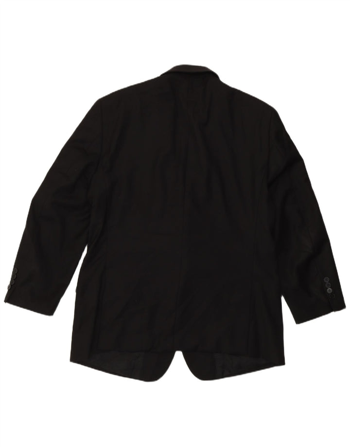 Calvin Klein Ανδρικό σακάκι σακάκι με 2 κουμπιά UK 44 2XL μαύρο μαλλί