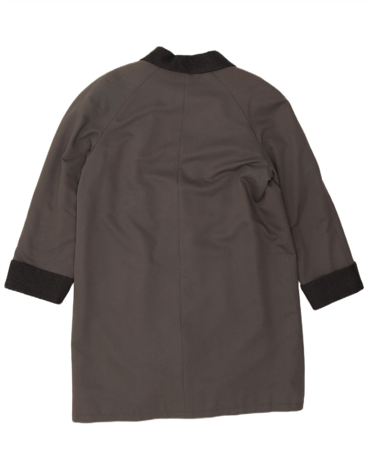 VINTAGE Γυναικείο Oversized Πανωφόρι EU 40 Μαλλί μεσαίου γκρι