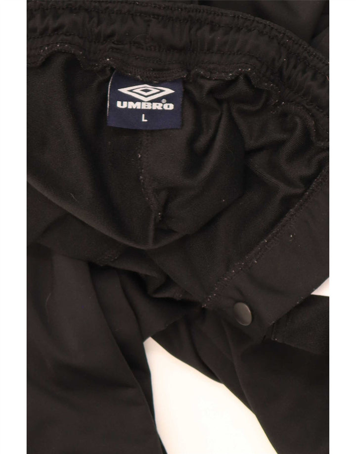 Ανδρική αθλητική φόρμα Umbro Graphic Παντελόνι με μεγάλο μαύρο χρώμα πολυεστέρα