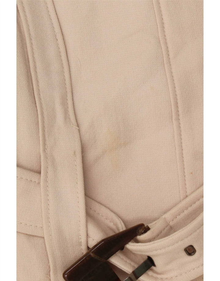 Zara Γυναικείο Πανωφόρι UK 12 Medium Beige Wool