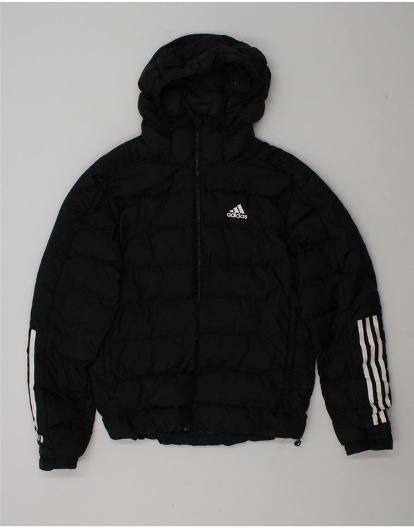 Ανδρικό μπουφάν με κουκούλα Adidas UK 36 Small Black Polyester