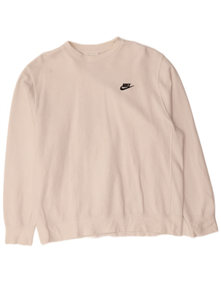 Ανδρικό φούτερ Nike Jumper, μεγάλο λευκό βαμβακερό