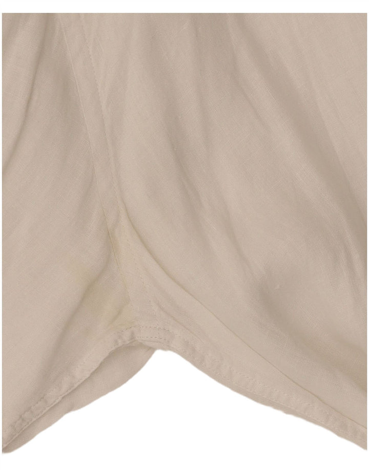 TOMMY HILFIGER Ανδρικό πουκάμισο κανονικής εφαρμογής, μεγάλο λευκό λινό