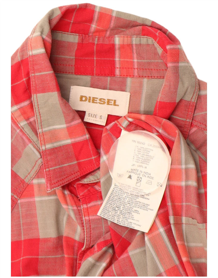 Ανδρικό πουκάμισο DIESEL Small Red Check Cotton