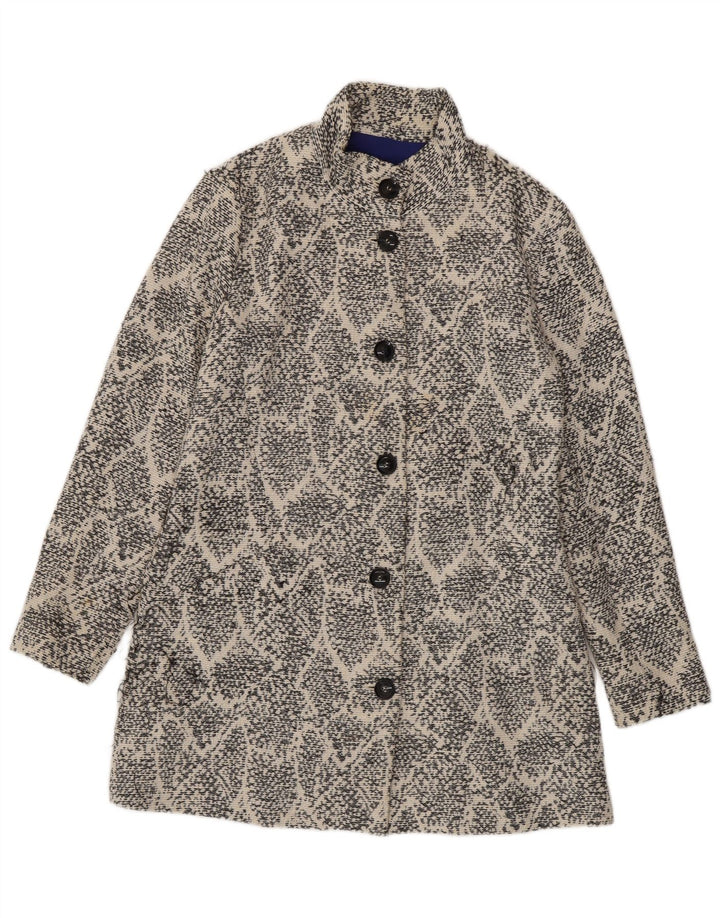 Γυναικείο πανωφόρι Desigual Abstract Pattern EU 44 XL Λευκό βαμβακερό