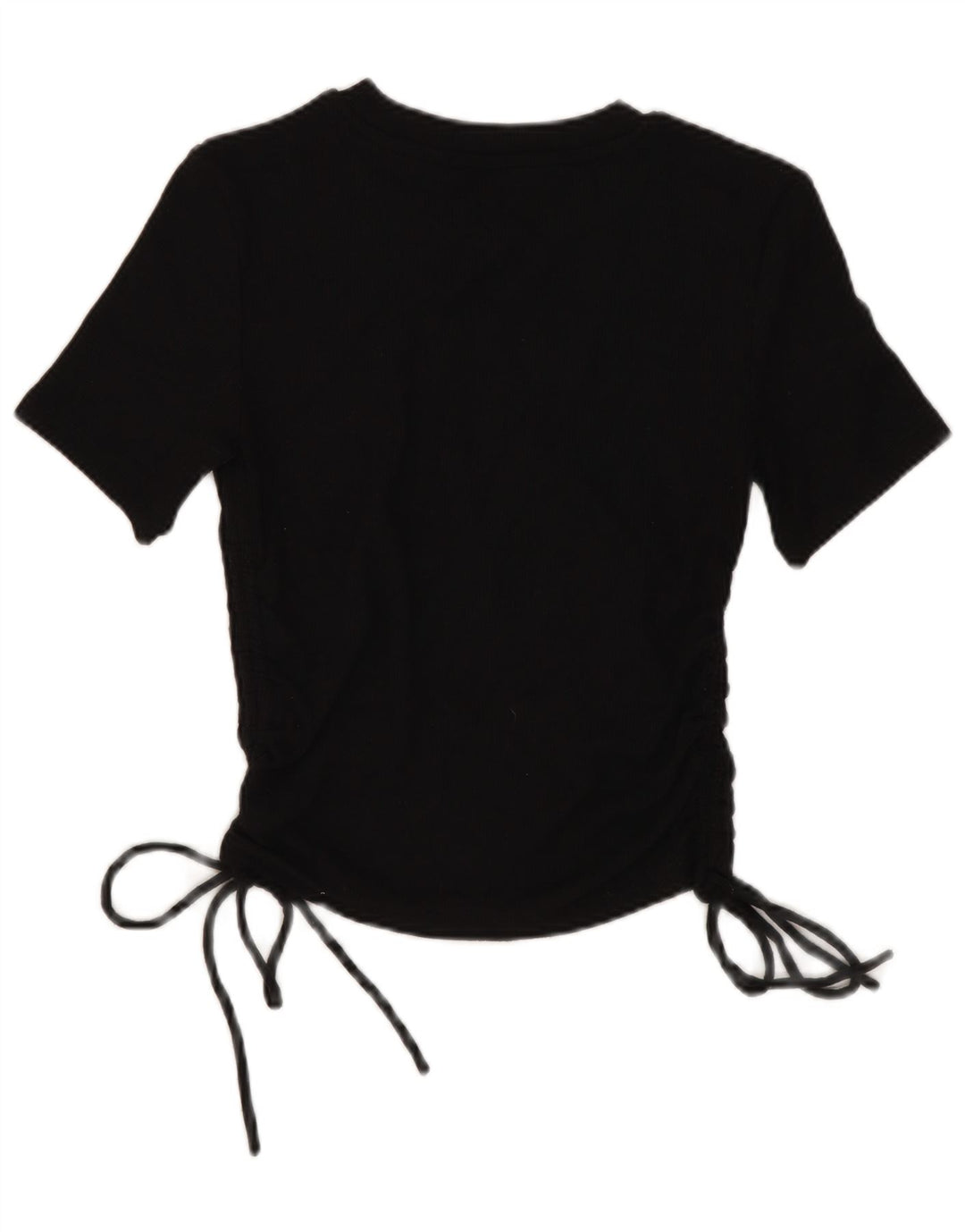 Zara Γυναικεία Μπλούζα Crop Top UK 8 Small Black