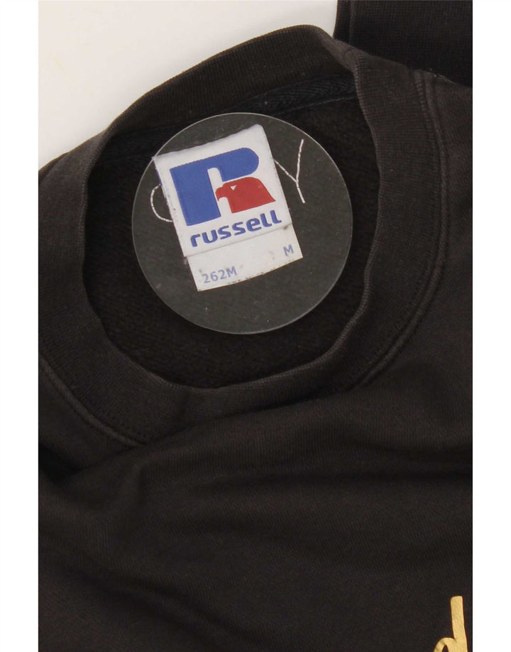 Ανδρικό γραφικό φούτερ Russell Athletic, μεσαίο μαύρο βαμβακερό