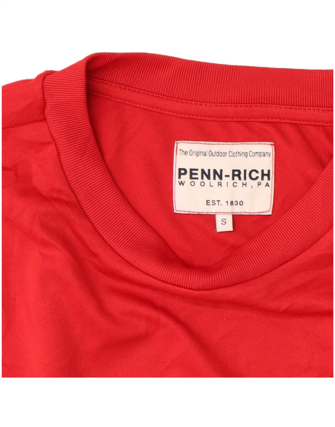 Γυναικείο T-Shirt PENN-RICH Top UK 10 Small Red Polyester