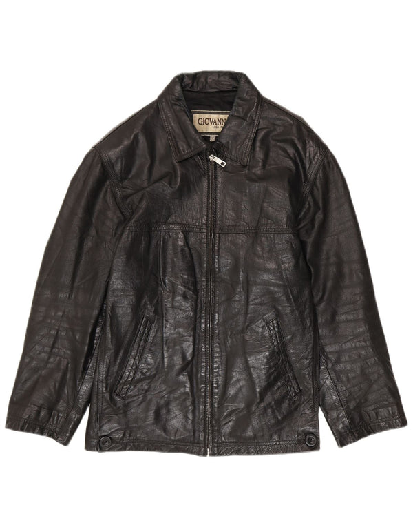 Vintage Ανδρικό Δερμάτινο Μπουφάν UK 36 Small Black